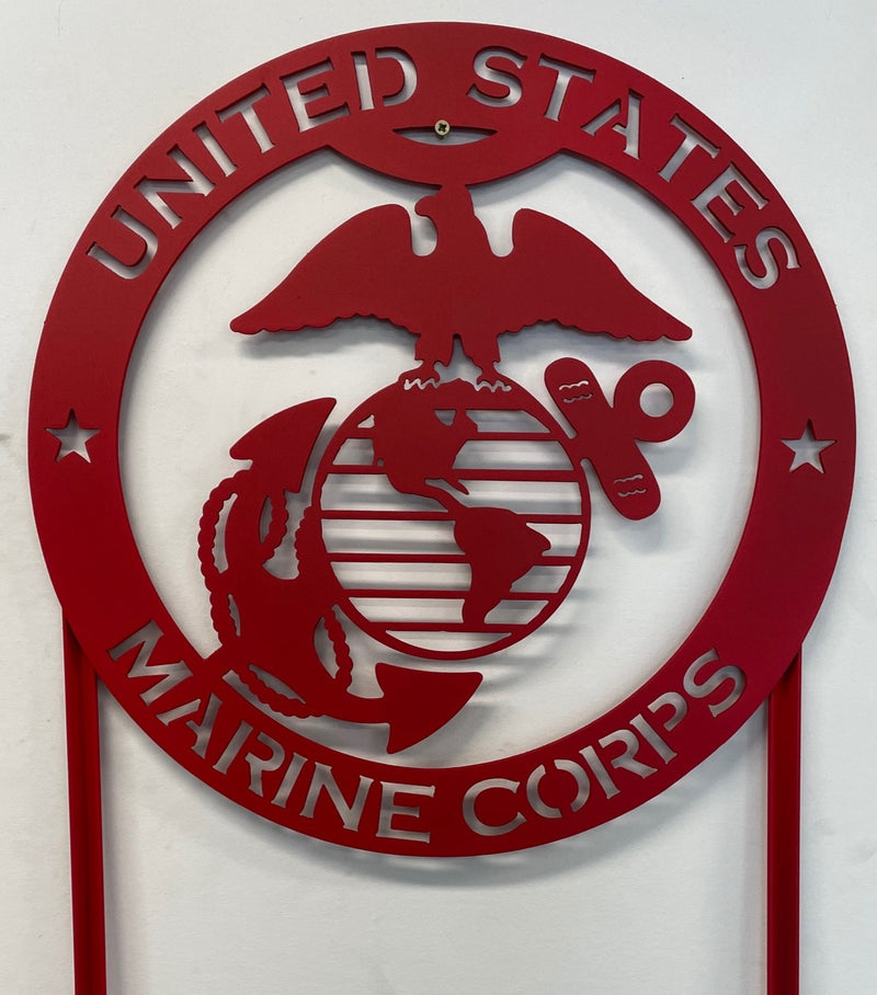 Military Emblems on Stakes