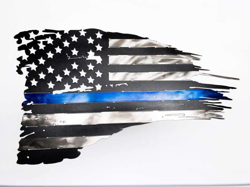 Distressed Police Flag