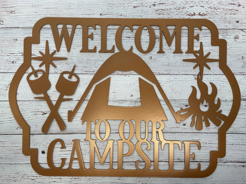 Welcome to our Campsite Monogram