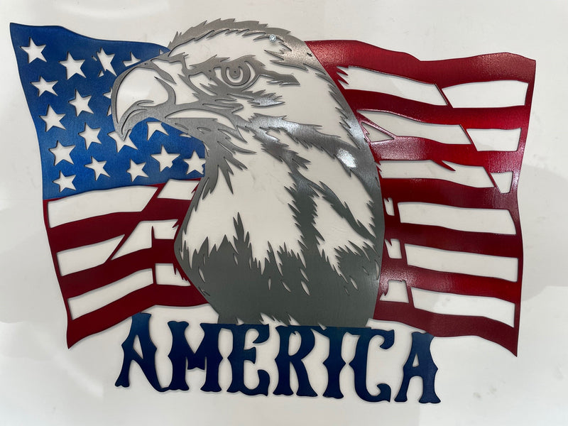 America Eagle Flag