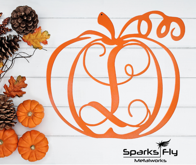 Pumpkin Letter Monogram