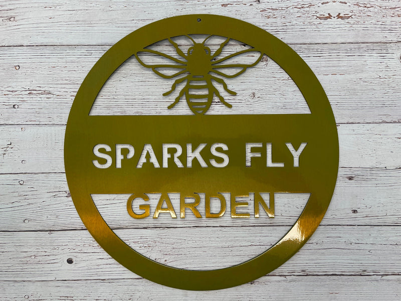Garden Monogram with Bee