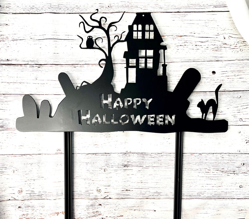 Happy Halloween on Stakes