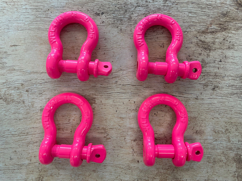 D ring Shackles for a Truck or Jeep Powder Coated