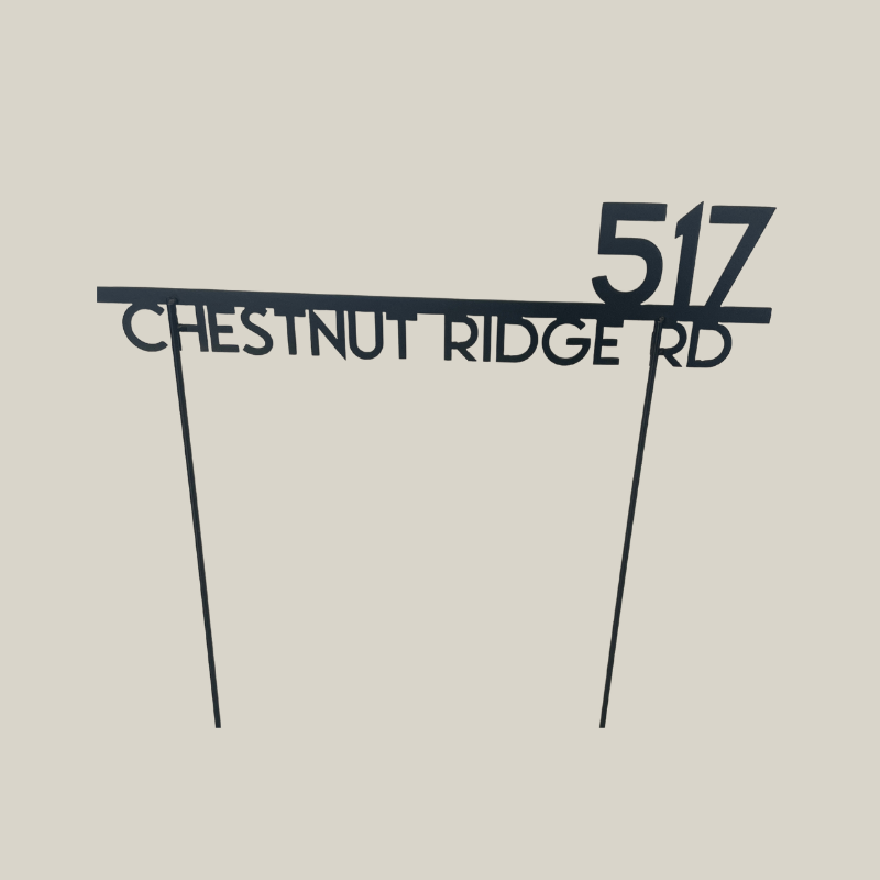Home Address Monogram (Yard Stake)