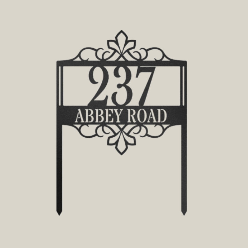 Home Address Monogram (Yard Stake)