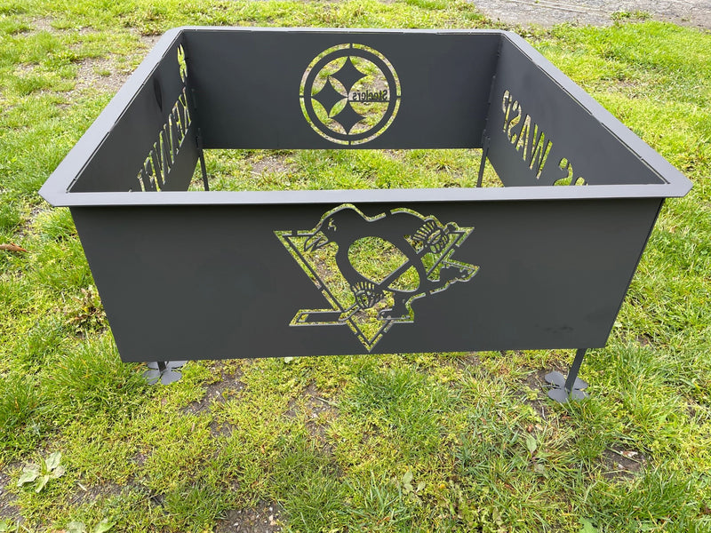 Square Fire Pit Sports Custom