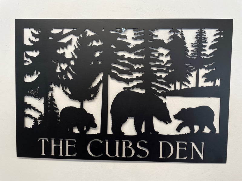 The Cubs Den Outdoor Monogram