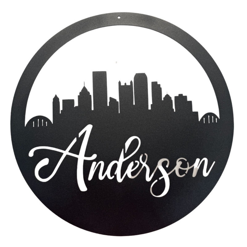 Pittsburgh Skyline Monogram