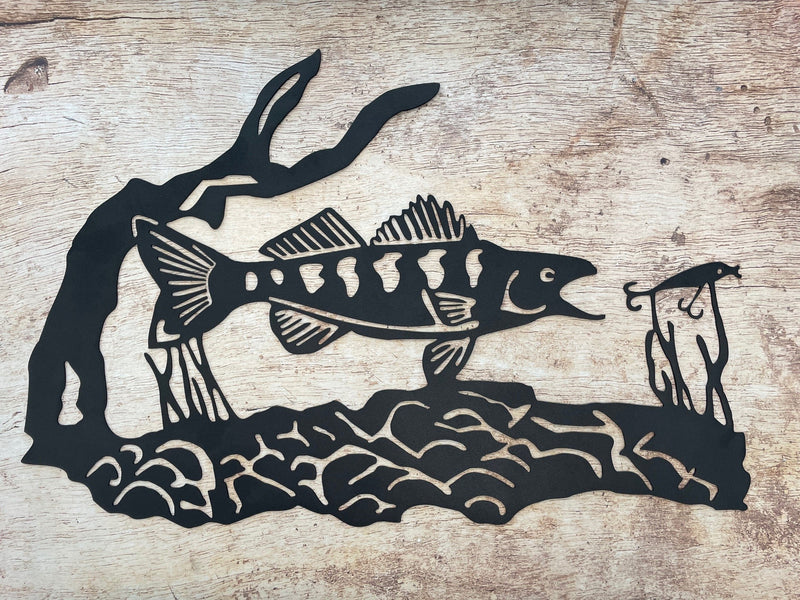 Walleye Fishing Scene