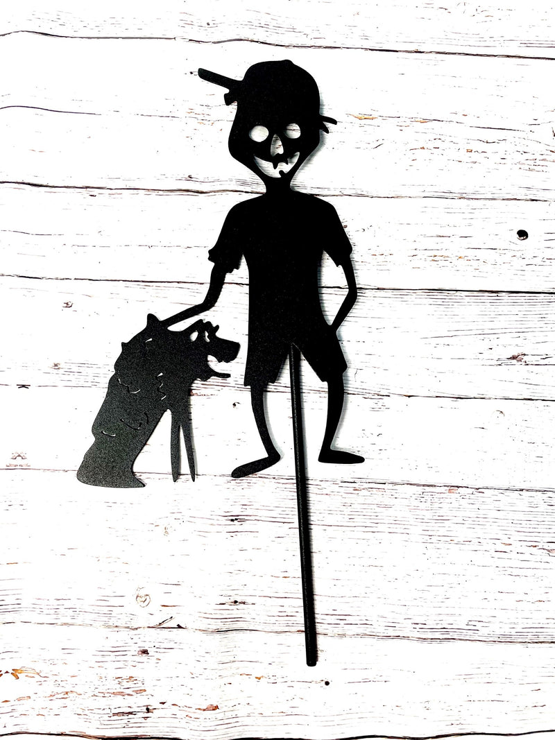 Zombie Kid with Zombie Dog