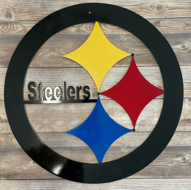Steelers Logo with Colored Diamonds
